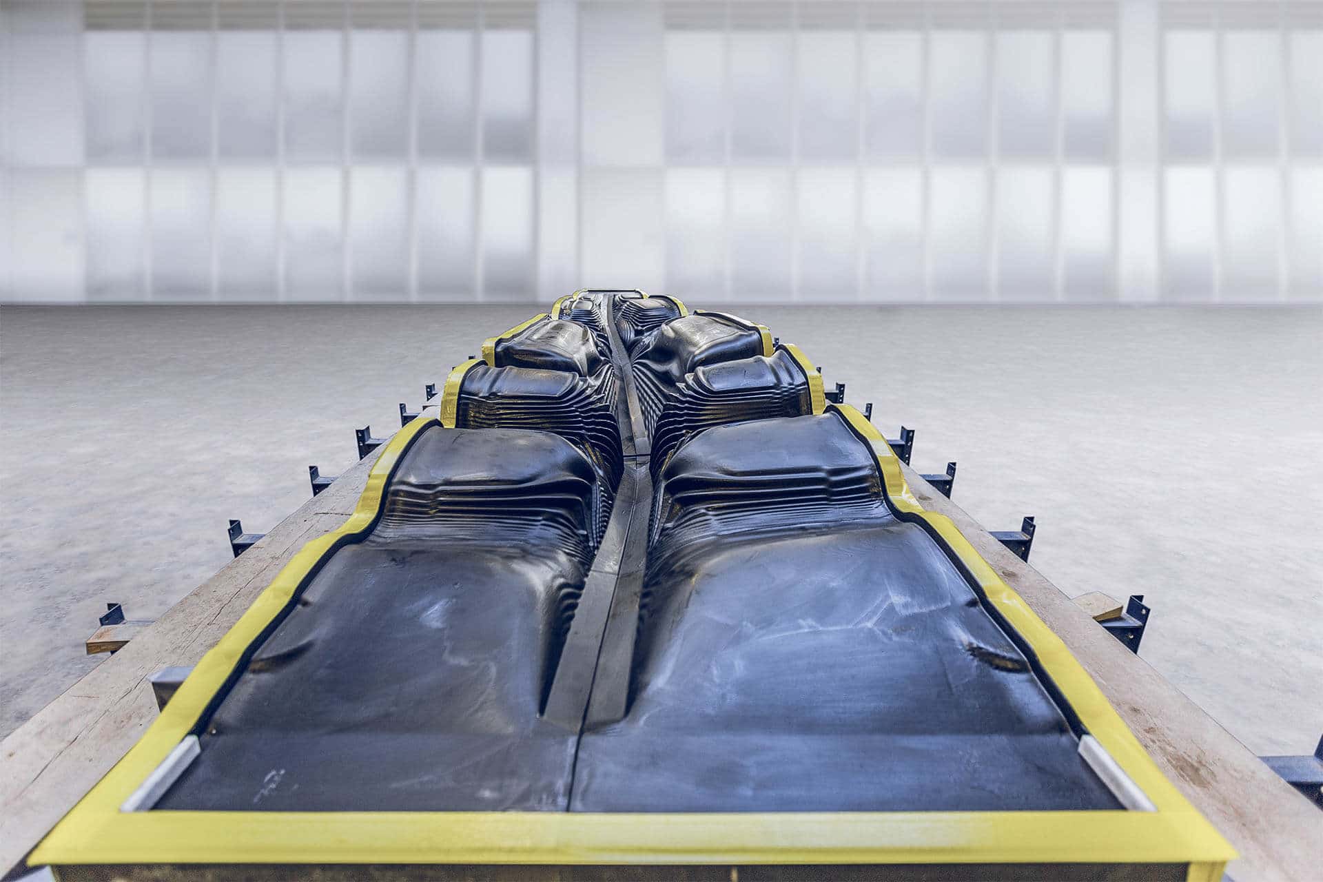 来自voxeljet的高度复杂的3D打印混凝土模板。